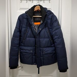 Men's Navy Puffer Jacket